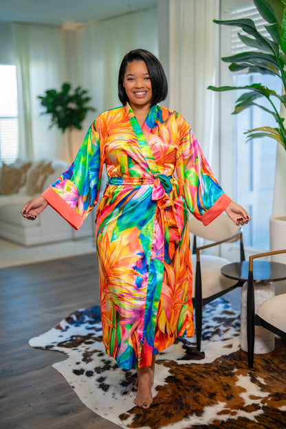 Hues Of Harmony - Kimono Robe (Slightly Damaged) %50 OFF