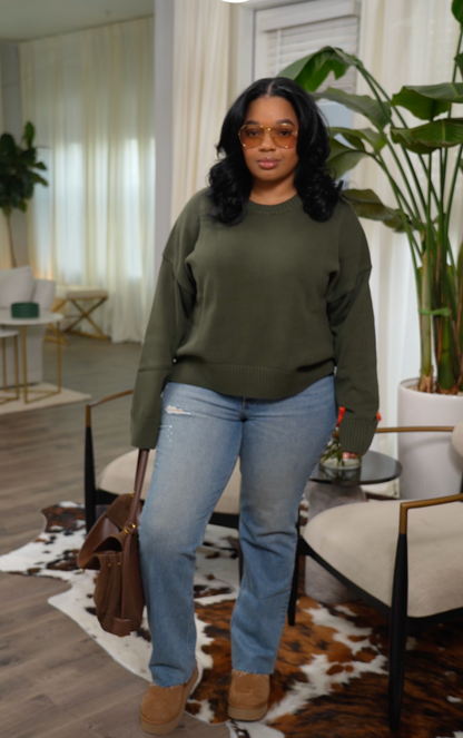 Quince Sweater 100% Organic Cotton - Size Large