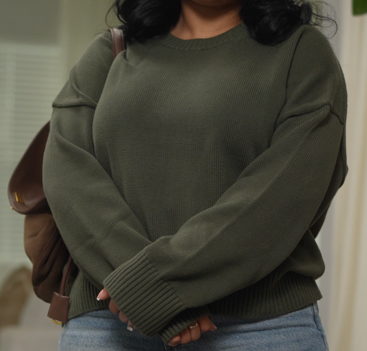 Quince Sweater 100% Organic Cotton - Size Large