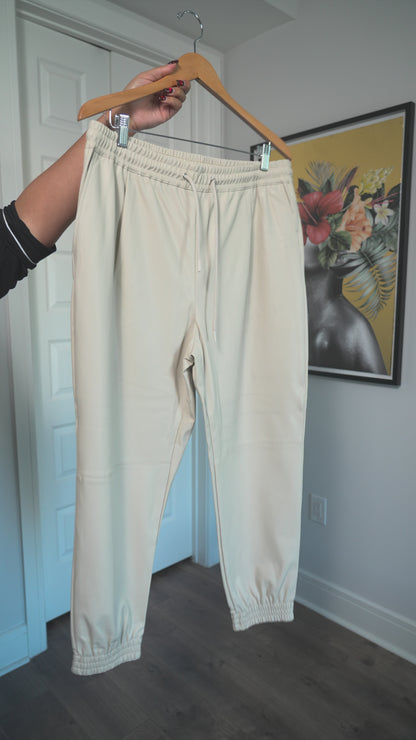 Zara Faux Leather Trousers - Size XL